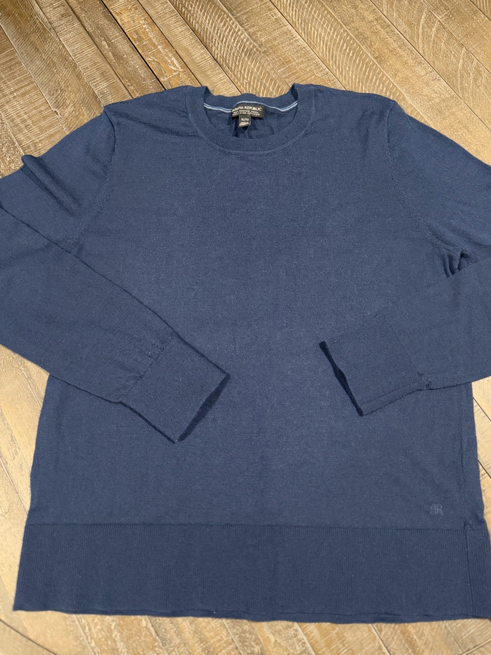 Banana Republic Men’s Merino Wool Crewneck Sweater Navy XL